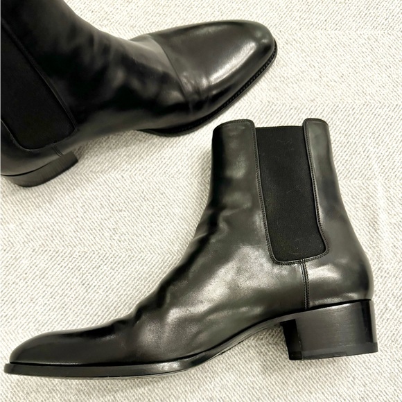SOLD!!! SAINT LAURENT PARIS Chelsea Boots 44.5 (11.5 USA) like new - AUTHENTIC 💯 - Picture 2 of 10